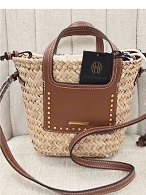 🆕- House of Harlow 1960- Woven Straw 
Crossbody/Satchel Bag. NWT